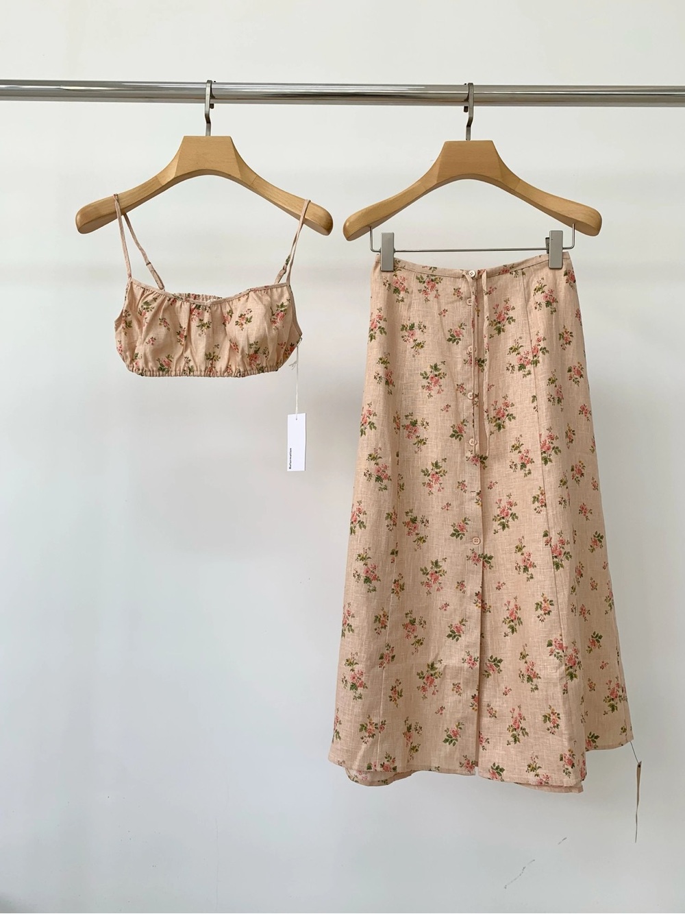 NWT | Reformation Kamren Linen Two Piece Set Penelope | Size 0 (Cut Tag)